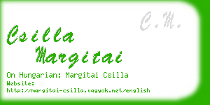 csilla margitai business card